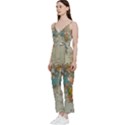 Vintage World Map V-Neck Camisole Jumpsuit View2