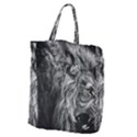 Angry Male Lion Wild Animal Giant Grocery Tote View1