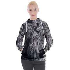 Angry Male Lion Wild Animal Women s Hooded Pullover