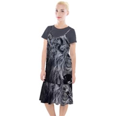 Angry Male Lion Wild Animal Camis Fishtail Dress by Loisa77