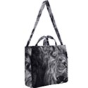 Angry Male Lion Wild Animal Square Shoulder Tote Bag View2