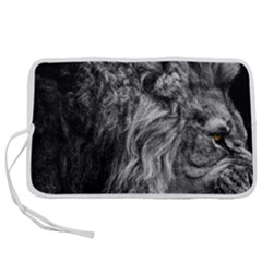 Angry Male Lion Wild Animal Pen Storage Case (l) by Loisa77