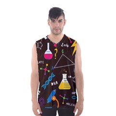 Science Lesson Flat Vector Seamless Pattern Men s Basketball Tank Top by Loisa77