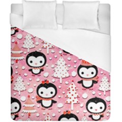 Cute Penguin Pattern Duvet Cover (california King Size) by Loisa77