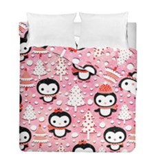 Cute Penguin Pattern Duvet Cover Double Side (full/ Double Size) by Loisa77