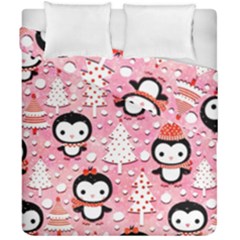 Cute Penguin Pattern Duvet Cover Double Side (california King Size) by Loisa77