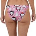 Cute Penguin Pattern Band Bikini Bottoms View2