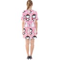 Cute Penguin Pattern Sixties Short Sleeve Mini Dress View2