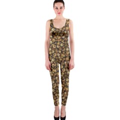 Floral Fusion Print One Piece Catsuit