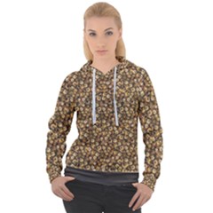 Floral Fusion Print Women s Overhead Hoodie