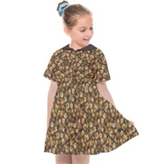 Floral Fusion Print Kids  Sailor Dress by dflcprintsclothing