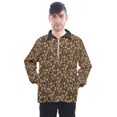 Floral Fusion Print Men s Half Zip Pullover