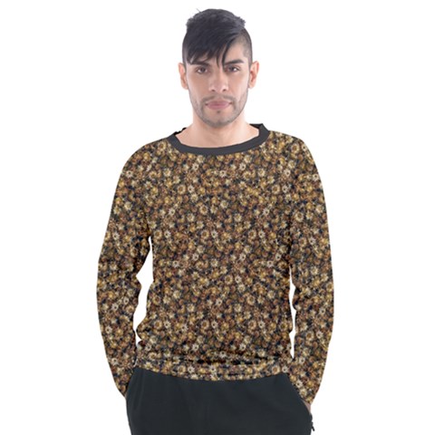 Floral Fusion Print Men s Long Sleeve Raglan T-shirt by dflcprintsclothing