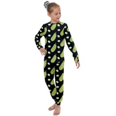 Zucchini Pattern 3 Kids  Long Sleeve Set 