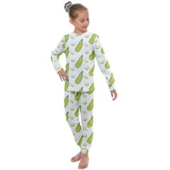 Zucchini Pattern 2 Kids  Long Sleeve Set 