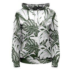 Abstract Art Tropical Leaves Women s Pullover Hoodie