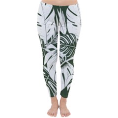 Abstract Art Tropical Leaves Classic Winter Leggings