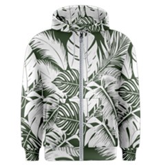 Abstract Art Tropical Leaves Men s Zipper Hoodie