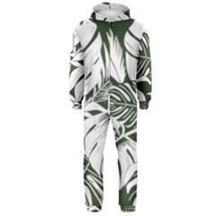 Abstract Art Tropical Leaves Hooded Jumpsuit (men)