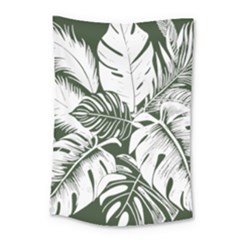 Abstract Art Tropical Leaves Small Tapestry