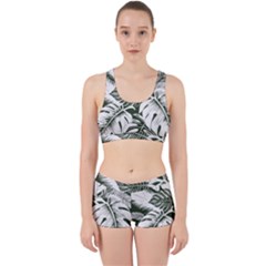 Abstract Art Tropical Leaves Work It Out Gym Set by Valentinaart