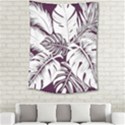 Abstract Art Tropical Leaves Medium Tapestry View2