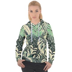 Abstract Art Tropical Leaves Women s Overhead Hoodie by Valentinaart