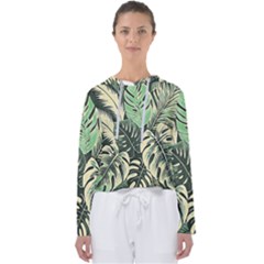 Abstract Art Tropical Leaves Women s Slouchy Sweat