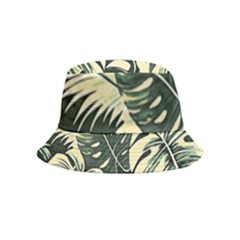 Abstract Art Tropical Leaves Bucket Hat (kids) by Valentinaart