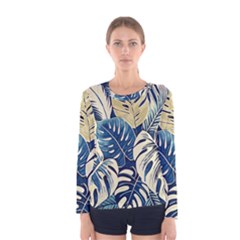 Abstract Art Tropical Leaves Women s Long Sleeve T-shirt