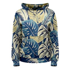 Abstract Art Tropical Leaves Women s Pullover Hoodie