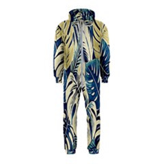 Abstract Art Tropical Leaves Hooded Jumpsuit (kids)