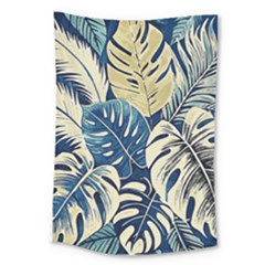 Abstract Art Tropical Leaves Large Tapestry