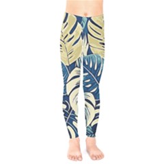 Abstract Art Tropical Leaves Kids  Classic Winter Leggings