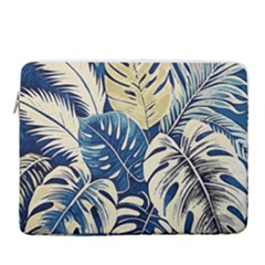 Abstract Art Tropical Leaves 15  Vertical Laptop Sleeve Case With Pocket by Valentinaart