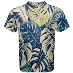 Abstract Art Tropical Leaves Men s Cotton T-shirt by Valentinaart