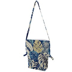 Abstract Art Tropical Leaves Folding Shoulder Bag by Valentinaart