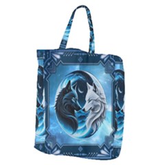 Awesome Wolves Giant Grocery Tote by FantasyArt