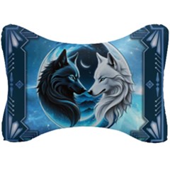 Awesome Wolves Seat Head Rest Cushion by FantasyArt