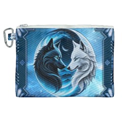 Awesome Wolves Canvas Cosmetic Bag (xl) by FantasyArt