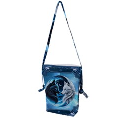 Awesome Wolves Folding Shoulder Bag by FantasyArt