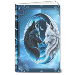 Awesome Wolves 8  X 10  Hardcover Notebook by FantasyArt