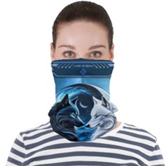 Awesome Wolves Face Seamless Bandana (adult) by FantasyArt