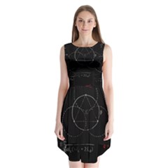 Math Board Circuit Circuits Computer Shield Tech Technology Sleeveless Chiffon Dress   by Loisa77