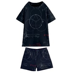 Math Board Circuit Circuits Computer Shield Tech Technology Kids  Swim T-shirt And Shorts Set by Loisa77