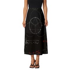 Math Board Circuit Circuits Computer Shield Tech Technology Classic Midi Chiffon Skirt by Loisa77