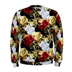 Roses Seamless Pattern Floral Men s Sweatshirt