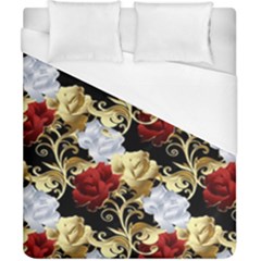 Roses Seamless Pattern Floral Duvet Cover (california King Size) by Loisa77