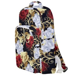 Roses Seamless Pattern Floral Double Compartment Backpack by Loisa77