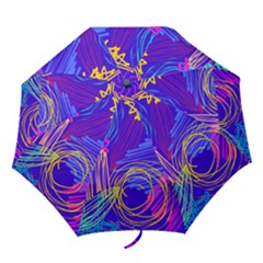 Seamless Vintage Pattern Retro 80s Or 90s Style Abstract Folding Umbrellas by Loisa77